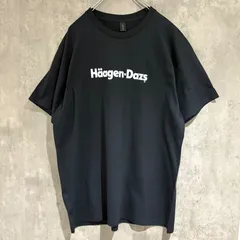 【M・L・XL】企業ロゴ　ハーゲンダッツ　Tシャツ　バニラ　ブラック　DJ　90S ヴィンテージ好きの為に