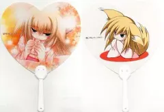 【中古】同人生活用品・バッグ・神社関連 【オリジナル】ハート型うちわ(天夢森流彩) C78/和