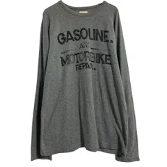 OLD NAVY 長袖 プリントTシャツ L グレー オールドネイビー カジュアル ワッフル生地 ロンT ロングTシャツ 古着卸 アメリカ仕入 a702-5048