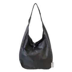 ☆ BLACK ☆ ETパッカブルワンショルダー エコバッグ ショルダー 斜め掛け エコバック エコ ショルダーバッグ ショルダーバック 買い物バッグ サブバッグ サブバック 軽量 軽い 折りたたみ 撥水 はっ水 A4 斜めがけ 旅行 通勤 通学