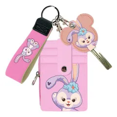 ステラルー シェリーメイ ディズニー ダフィー キャラクター IDカードホルダー パスケース 定期入れ 名札ケース ICカードケース 縦型 コインケース 鍵カバー ストラップ付き 伸縮リール付き 【5枚収納】 【3枚収納】