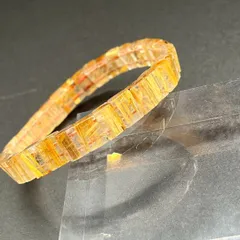 タイタンルチル 人気 ゴールドルチル 太陽ルチル   バングル 太陽放射 ブレスレット 金針 金運 ひまわり 向日葵 メンズ レディース ユニセックス 天然石 ゴールド 金