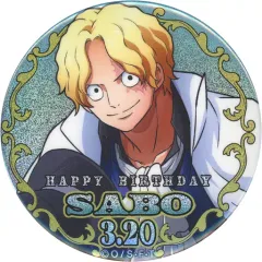 【中古】バッジ・ピンズ サボ ハッピーバースデーホログラム缶バッジ(2022) 「ワンピース」 麦わらストア限定