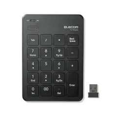 エレコム 無線テンキーパッド パンタグラフ 薄型 ブラック TK-TDP019BK