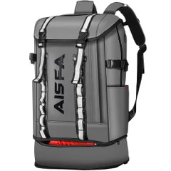 【迅速発送】AISFA リュックメンズ リュックサック バックパック スクエア 30L 防水15.6インチ PC ビジネス ラップトップバック USB充電ポート付き アウトドア旅行 防災 通勤 靴/弁当収納