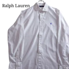 【刺繍ロゴ】Ralph Lauren ラルフローレン 白シャツ ホワイト