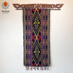 イカット （ジェパラ4）  タペストリー テーブルランナー テーブルセンター アジアン バリ 布 壁掛け 壁飾り アジア布 インテリア おしゃれ バリ雑貨 アジアン雑貨
