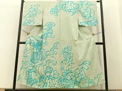 未使用品 訪問着 付け下げ 総絞り ブルー系 刺繍 枝花 身丈169.0cm正絹 2025年最新】総絞り訪問着の人気アイテム - メルカリ