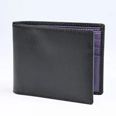 エッティンガー 二つ折り財布 メンズ ロイヤルコレクション ブラック×パープル ST030CJR STERLING PURPLEのサムネイル