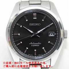 ※併売商品※◆中古状態良好◆SEIKO【セイコー】メカニカル メンズ腕時計 ステンレススチール 黒文字盤 裏スケ 自動巻　M953