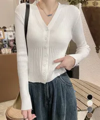 カーディガン vネック レディース韓国風 ニットトップス レディース ニットカーディガン きれいめ 長袖 着回し 羽織り カジュアル ニットセーター おしゃれ 着やせニットカーデ リブニット 前開き 大人 ニットウェア フェミニン 洗練 シンプル 2way