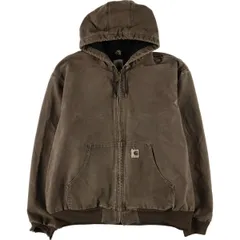 カーハート Carhartt フルジップ　パーカー　Mサイズ ブラウン 中古・古着通販】CarHartt (カーハート) ジップパーカー