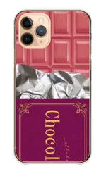 iPhone15Pro ケース カバー iPhone15 プロ スマホケース ハードケース 板チョコ チョコレート お菓子 バレンタイン かわいい 面白い おもしろい パロディ カラー09