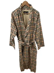 614 DAKS ダックス【L】ロングガウン クラブチェック ベルト コットン 2025年最新Daks バスローブ・ガウンの人気アイテム - メルカリ