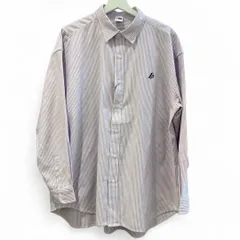 タグ付き 未使用品 coen コーエン NBA別注 ストライプシャツ ロサンゼルス レイカーズ Lサイズ パープルストライプ 長袖 NO 7510-649-0242 オーバーサイズ シンプル メンズ 秋 ゴーゴー古着マルイ北千住店 草769Y