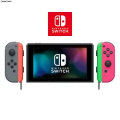 (本体)マイニンテンドーストア限定 Nintendo Switch(ニンテンドースイッチ) カスタマイズ Joy-Con(L) グレー/(R) ネオンピンク Joy-Conストラップ ネオンレッド/ネオングリーン(HAC-S-KAYAA) 任天堂