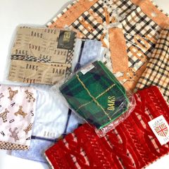 ダックスDAKS 未使用入りハンカチ７枚セット　　　　　　　…e.s