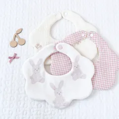 出産祝いにおすすめ🐰もくもくスタイ3点セット