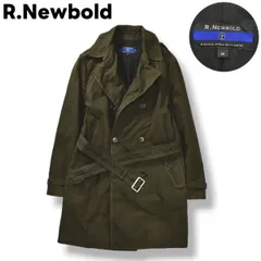 00s archive アールニューボールド R.Newbold トレンチ コート センターベント エポレット 総裏地  M オリーブ クラシック ブリティッシュ カジュアル ウェア アースカラー メンズのサムネイル