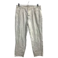 DOCKERS チノパン W36 ドッカーズ タックパンツ リラックスフィット ビッグサイズ オフホワイト コットン 古着卸 アメリカ仕入 2406-752