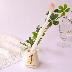マニー　ノンブル　陶器　ハブラシスタンド　ピンク・１のサムネイル