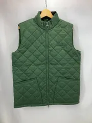 Barbour バブアー　キルティングベスト　リバーシブル　モスグリーン　XL Barbour バブアー キルティングベスト リバーシブル モス