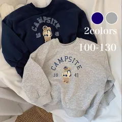 【ご好評により再入荷！】キッズ スウェット トップス トレーナー ロゴスウェット 子供服 韓国風 人気 くま 送料無料 匿名配送
