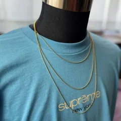 ●限定３点セット ゴールド ボールチェーンネックレス メンズ ステンレス