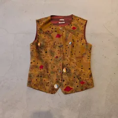 HERMÈS 星座プリント ノースリーブベストリネンマルジェラ期
