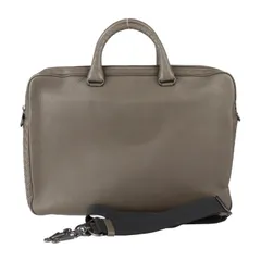 BOTTEGAVENETA ボッテガヴェネタ ブリーフケース ビジネスバッグ - レザー ブラウン系 イントレチャート 2WAY ショルダーバッグ 書類鞄 