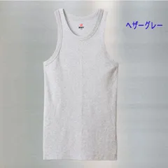 種類14：ヘザーグレー/XL Hanes ヘインズ BEEFY-T ビーフィー タンクトップ メンズ リブ インナー 厚手  着心地快適 丈夫 洗濯に強い HM3-R102