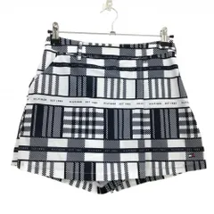 ★SALE価格★【超美品】トミーヒルフィガー キュロットスカート 白×ネイビー 総柄  レディース M ゴルフウェア 2024年モデル Tommy Hilfiger Golf