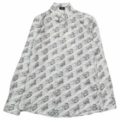 未使用 2022年製 フェンディ FENDI シルク100％ FFロゴ チェーン