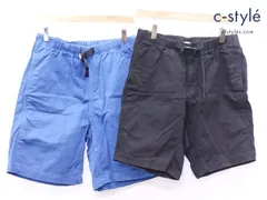Q774 [セット] GRAMICCI グラミチ ハーフパンツ M ブラック ブルー | Q★