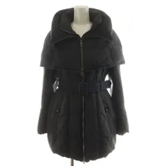 バーバリーブラックレーベル BURBERRY BLACK LABEL ダウンコート ミドル丈 ジップアップ 付け襟付き アウター 38 黒 ブラック D5F25-440-09 /AN40のサムネイル