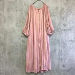 EVERY.VERY NICE CLAUP  エブリィベリーナイトスクラップ　5分袖ロングワンピース　ピンク　レディース　Fサイズ