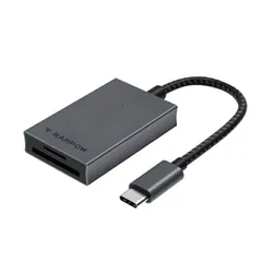 USB Type-C Card Reader LED点灯機能 コンパクト 軽量 高速転送 SDカード Micro SDカード Windows Mac macOS iOS Android スマホ タブレット パソコン カードリーダーのサムネイル