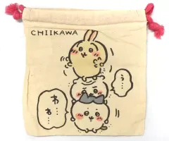 【中古】雑貨 ちいかわ＆ハチワレ＆うさぎ(上り/崩れる) 巾着 「ちいかわ なんか小さくてかわいいやつ×しまむら」