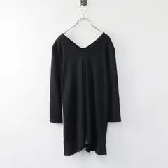 【Y's】デザインチュニック アシンメトリー ブラック　ヨウジヤマモト Y's BORN PRODUCT] THIN COTTON TWILL ASYMMETERIC SHOULDER