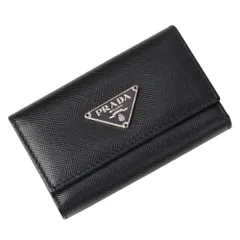 未使用級✨PRADA プラダ　M222A 6連キーケース　三角ロゴプレート Brandol / PRADA プラダ キーケース レザー 三角ロゴ 6連