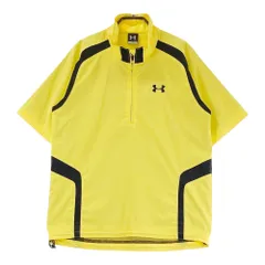 サイズ：SM UNDER ARMOUR アンダーアーマー  ハーフジップ 半袖ジャケット  イエロー系 [240101491091] ゴルフウェア メンズ ストスト