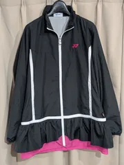 YONEX ヨネックス HEAT CAPSULE DOUBLE ダブルヒートカプセル 裾フリル ジャケット レディースL 黒