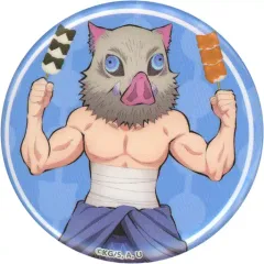 【中古】バッジ・ピンズ 嘴平伊之助(半身) 「鬼滅の刃 祭日和-まつりびより- トレーディング56mm缶バッジ」