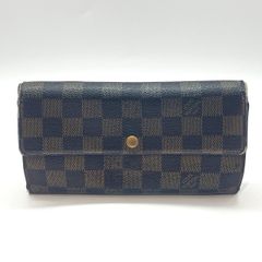 ★LOUIS VUITTON ルイヴィトン ダミエ ポルトフォイユサラ 二つ折り長財布 ブラウン系 ジャンク★005683