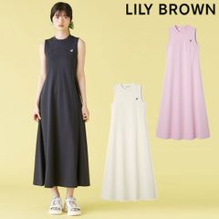 【新作10%OFF】 【即納】リリーブラウン LILY BROWN ワンピース 25春夏 LB刺繍カットロングワンピース ロング丈 ノースリーブ lwco254036