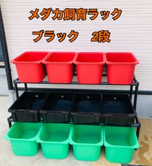 【接着剤無し】めだか飼育ラック　ブラック メルカリ