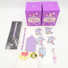 BTS BT21 TATA 캔 배지 COOKY 아크릴 매력 MANG KOYA 고무 키 체인 스노우 돔 상품 정리 판매 방탄 소년단 반탄