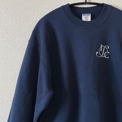 JERZEES ジャージーズ ワンポイント プリント スウェット NAVY M