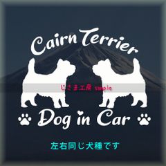 ケアンテリアの同犬種わんちゃんステッカーDOG in CAR