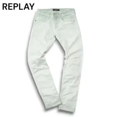REPLAY リプレイ 通年 ANBASS USED加工 ストレッチ★ スリム スキニー デニム パンツ ジーンズ Sz.29 メンズ
